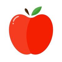 modern Apfel Symbol. frisch Frucht. vektor