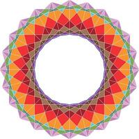 färgrik geometrisk figur från helig geometri element. illustration. vektor