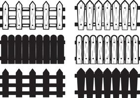 bruka staket, trä staket, staket, staket ClipArt, staket silhuett, staket skära fil vektor