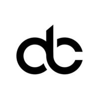 dc Monogramm Logo Design Illustration vektor