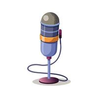 eleganta röstomkodning mikrofon vektor