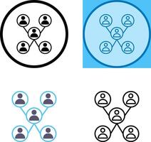 einzigartig Unternehmen Netzwerk Symbol Design vektor