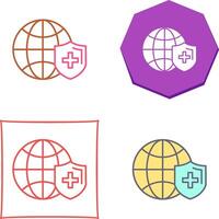 global Schutz Symbol Design vektor