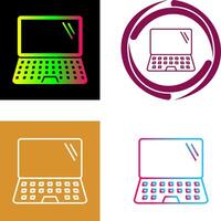 Laptop-Icon-Design vektor