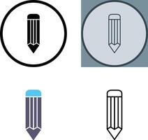 einzigartig Bleistift Symbol Design vektor