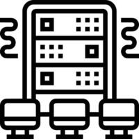 lagring data ikon symbol bild för databas illustration vektor