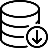 lagring data ikon symbol bild för databas illustration vektor