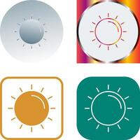 Sonne-Icon-Design vektor