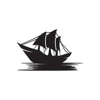 Segelboot Symbol Logo Symbol, Illustration Design vektor