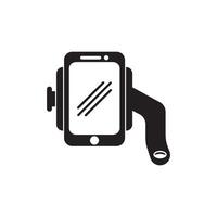 mobil telefon hållare symbol ikon, illustration design vektor