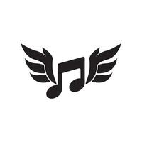 Musik- Hinweis Symbol Design Element Logo Vorlage vektor