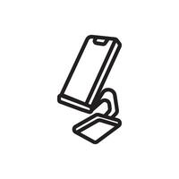 mobil telefon hållare symbol ikon, illustration design vektor