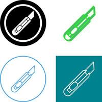 Schreibwaren Messer Symbol Design vektor