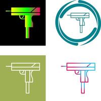 einzigartig Gewehr Symbol Design vektor