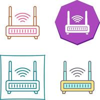 WLAN-Router-Icon-Design vektor