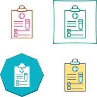 Icon-Design für medizinische Berichte vektor