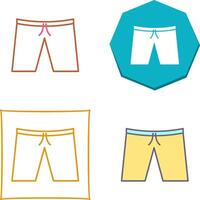 Shorts-Icon-Design vektor