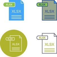 XLSX Symbol Design vektor