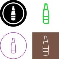 Bier Flasche Symbol Design vektor