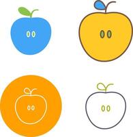 Äpfel-Icon-Design vektor