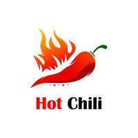 heiß Chili Logo Vorlage Illustration Design vektor