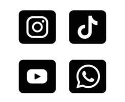 social media logotyp företags- design ikon religiös, religion samling fri design redigerbar resizable vektor