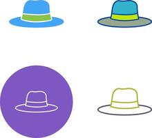 kvinnors hatt ikon design vektor