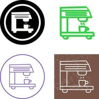 Kaffeemaschine-Icon-Design vektor