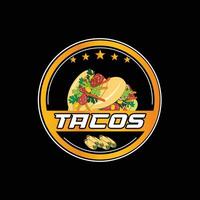 taco logotyp mall vektor