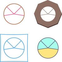 Kuchen Diagramm Analyse Symbol Design vektor