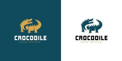 Prämie Krokodil Logo Luxus Design Vorlage vektor