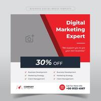 Marketing Agentur Sozial Medien Post, Digital Marketing Netz Banner, korporativ Platz Flyer Vorlage. korporativ Sozial Medien Post Platz Banner Design und instagram Post Vorlage vektor