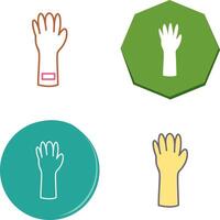 einzigartig Handschuhe Symbol Design vektor