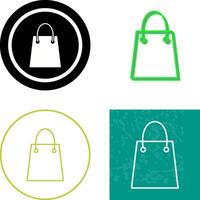 einzigartig Einkaufen Tasche Symbol Design vektor