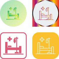 Bett-Icon-Design vektor