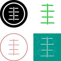 einzigartig Center ausrichten Symbol Design vektor