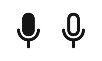 Mikrofon Symbole. Mikrofon vektor