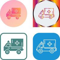 Krankenwagen-Icon-Design vektor