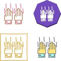 stinkend Hände Symbol Design vektor