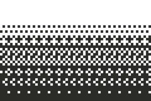 Pixel abstrakt Mosaik Hintergrund. Ornament mit zufällig Platz und Kreuz. horizontal Hintergrund. Halbtöne mit Rechtecke. vektor