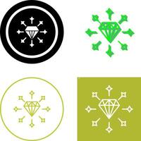 Diamant-Icon-Design vektor