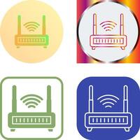 WLAN-Router-Icon-Design vektor