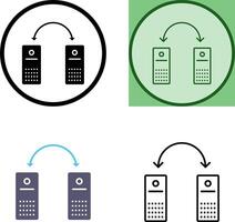 einzigartig in Verbindung gebracht Systeme Symbol Design vektor