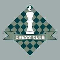 Illustration Schach Hintergrund. Flyer Design zum Schach Turnier, passen, Spiel vektor
