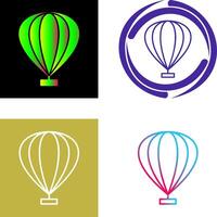 Heißluftballon-Icon-Design vektor