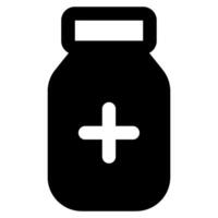 Medizin Flasche Symbol zum Netz, Anwendung, Infografik, usw vektor