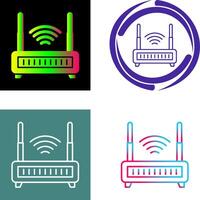 WLAN-Router-Icon-Design vektor