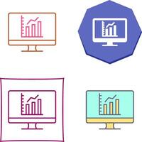 Diagramm-Icon-Design vektor