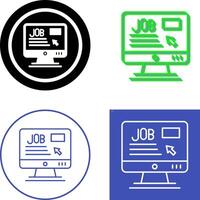 online Job Symbol Design vektor