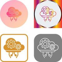 Cloud-Computing-Icon-Design vektor